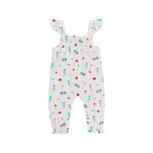 Lilly And Sid Girls  Seahorse Frill Dungaree